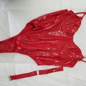 NWT SHEIN S red bodysuit